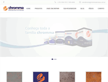 Tablet Screenshot of chrommatexturas.com.br